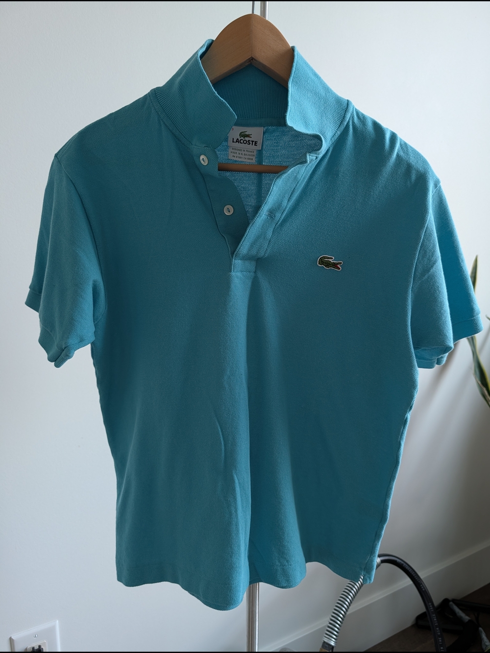 Lacoste Men's Short-Sleeve Polo Shirt - Aqua Blue